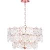SAFAVIEH “Lighting Collection Sia 4 Light 19” Adjustable Pendant, Copper