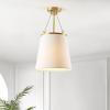 SAFAVIEH Lighting Collection Valor Contemporary Gold/White 12-inch Pendant