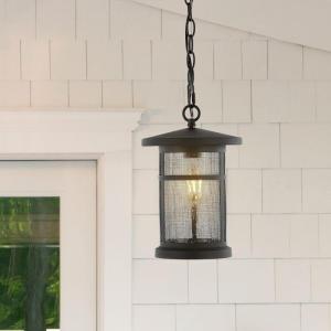 SAFAVIEH Lighting Collection Osprey Black Extendable Outdoor Pendant