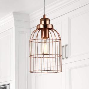 SAFAVIEH PND4036A Lighting Cannelle Adjustable Copper (LED Bulb Included) Pendant