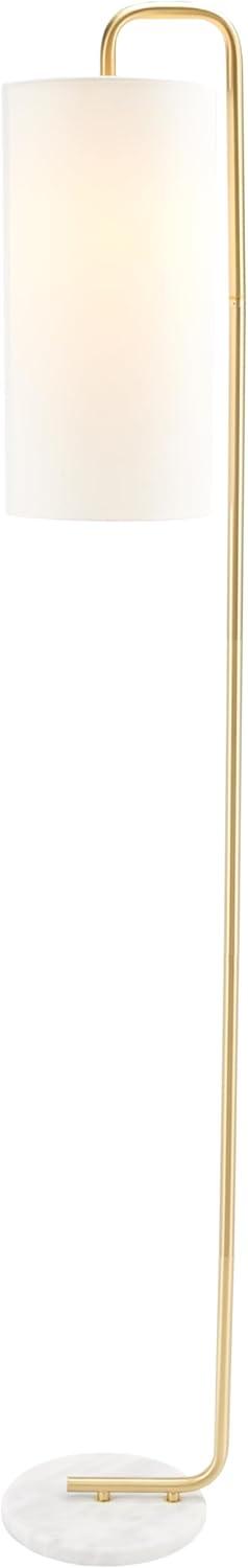 image:imageSAFAVIEH Home Collection Troilus GoldWhite 64inch Floor Lamp LED Bulb Included
