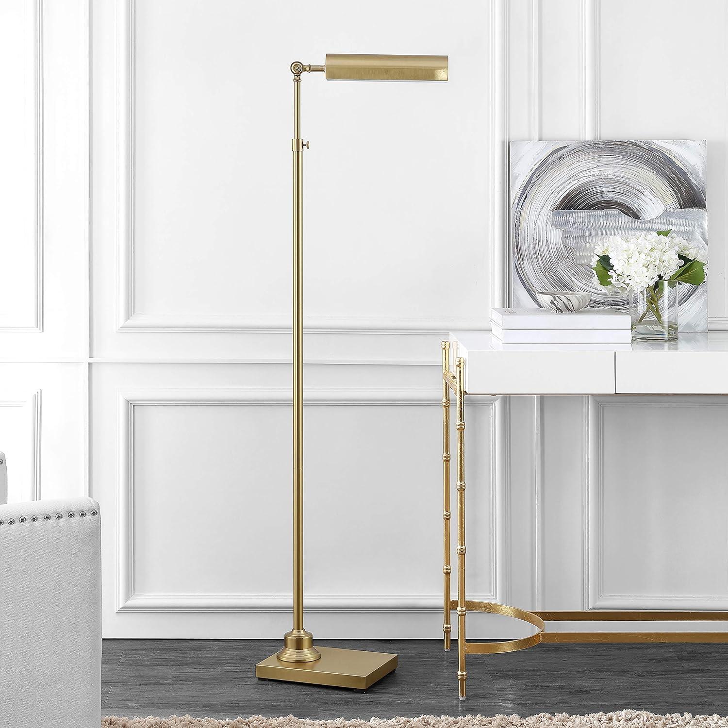 image:imageSafavieh Lighting Renla Gold Leaf Adjustable Floor Lamp LED Bulb Included