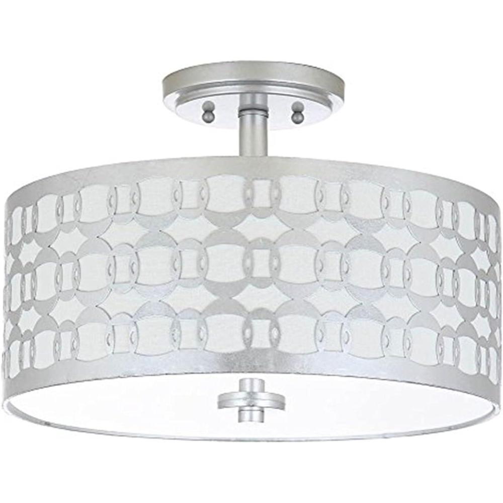 image:imageSAFAVIEH Collection Cedar Linked 3 15 Flush Mount LightSilver