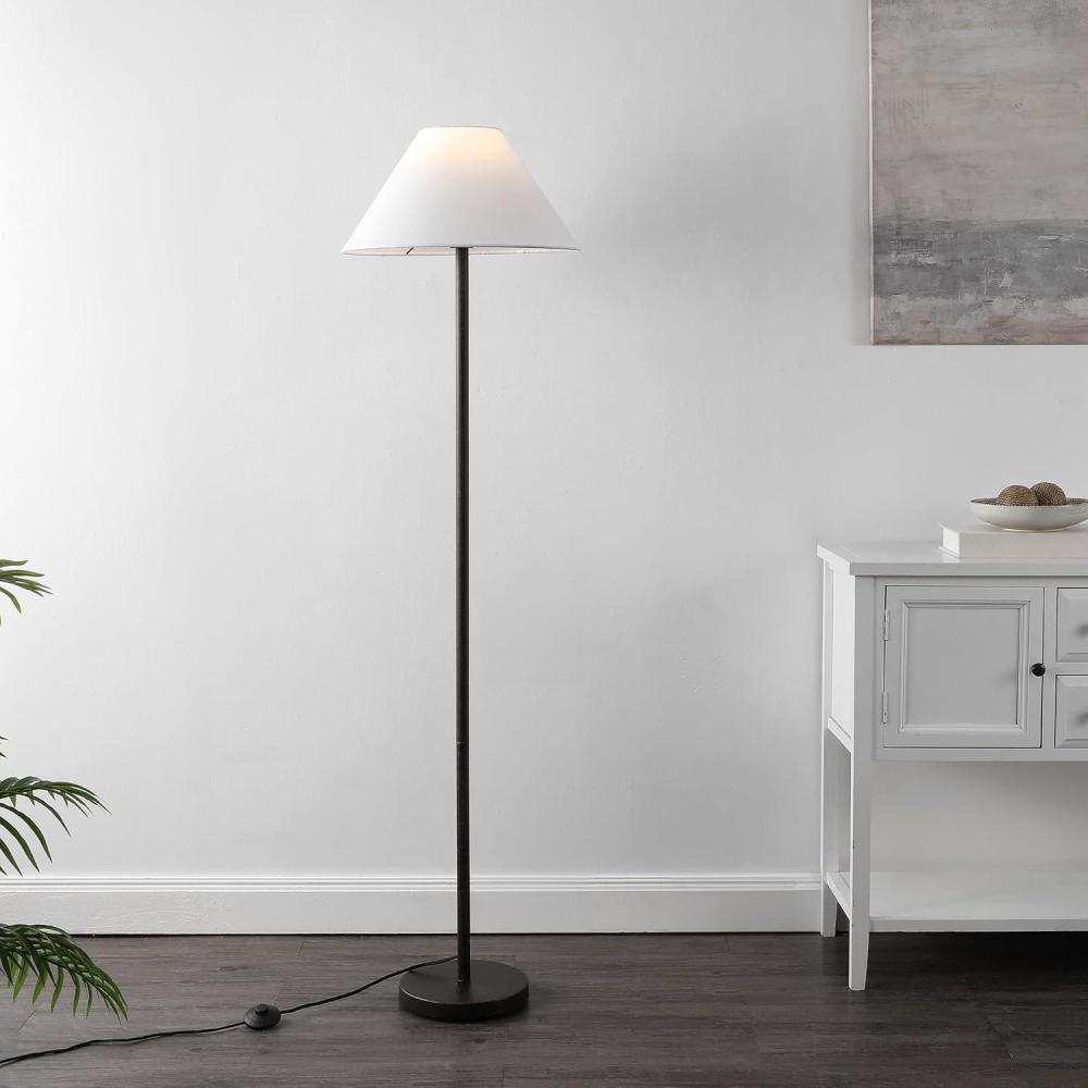 image:imageSAFAVIEH Home Collection Zaire Black 65inch Standing Floor Lamp LED Bulb Included