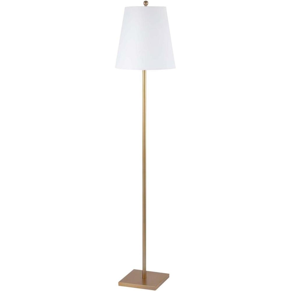 image:imageSAFAVIEH Lighting Collection Geralt Contemporary Gold 69inch Floor Lamp LED Bulb IncludedGold