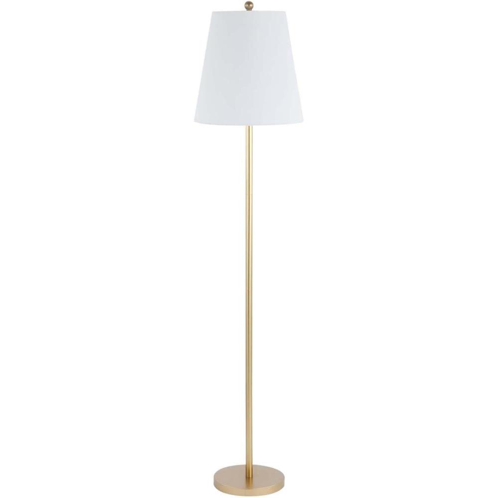 image:imageSAFAVIEH Lighting Collection Haelyn Contemporary Gold 68inch Floor Lamp LED Bulb Included