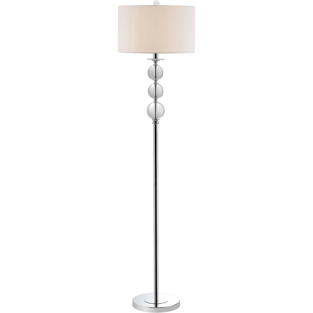 image:imageSAFAVIEH Lighting Collection Pippa Contemporary Glass Stacked Globe 62inch Living Room Bedroom Home Office Standing Floor Lamp