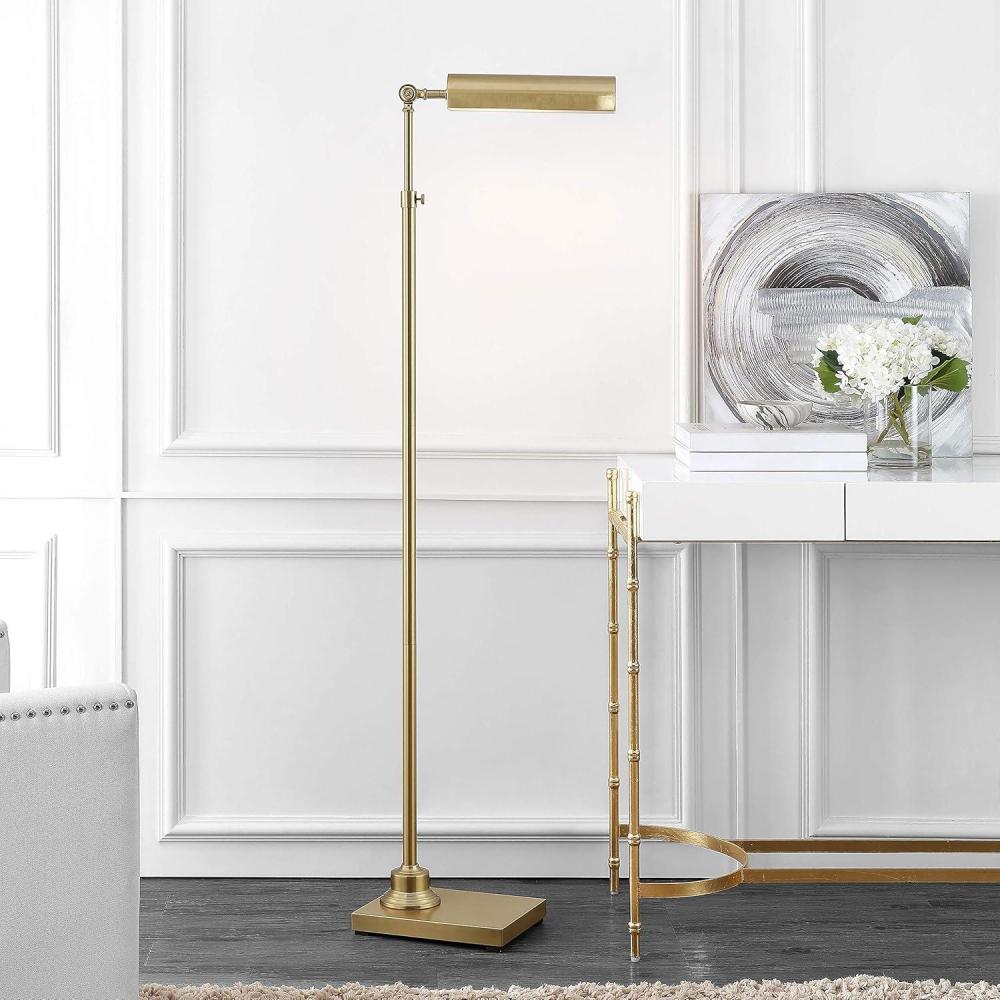 image:imageSafavieh Lighting Renla Gold Leaf Adjustable Floor Lamp LED Bulb Included
