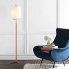 SAFAVIEH FLL4063A Lighting Ezekiel Brass Gold 62-inch (LED Bulb Included) Floor Lamp