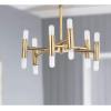 SAFAVIEH FLU4008A Collection Fidelma Mount Flush Light, Gold