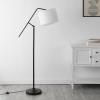 SAFAVIEH Home Collection Newbrook Black 62-inch Reading Task Swing Arm Floor Lamp (LED Bulb Included)