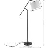 SAFAVIEH Home Collection Newbrook Black 62-inch Reading Task Swing Arm Floor Lamp (LED Bulb Included)