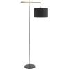 SAFAVIEH Home Collection Thera Black/Brass Gold 66-inch Arched Floor Lamp (LED Bulb Included)