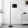 SAFAVIEH Home Collection Thera Black/Brass Gold 66-inch Arched Floor Lamp (LED Bulb Included)
