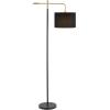 SAFAVIEH Home Collection Thera Black/Brass Gold 66-inch Arched Floor Lamp (LED Bulb Included)