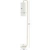 SAFAVIEH Home Collection Troilus Gold/White 64-inch Floor Lamp (LED Bulb Included)