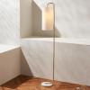 SAFAVIEH Home Collection Troilus Gold/White 64-inch Floor Lamp (LED Bulb Included)