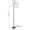 SAFAVIEH Home Collection Zaire Black 65-inch Standing Floor Lamp (LED Bulb Included)