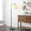 SAFAVIEH Lighting Collection – Winley Black Adjustable 65-Inch Floor Lamp, Industrial Transitional Design, LED Bulb Included (FLL4085A)