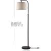 SAFAVIEH Lighting Collection – Winley Black Adjustable 65-Inch Floor Lamp, Industrial Transitional Design, LED Bulb Included (FLL4085A)