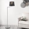 SAFAVIEH Lighting Collection Berman Modern Chrome/Black 60-inch Task Reading Floor Lamp (LED Bulb Included)