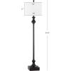 SAFAVIEH Lighting Collection Brewster Rustic Farmhouse Oil-Rubbed Bronze 62-inch Living Room Bedroom Home Office Standing Floor Lamp (LED Bulb Included)