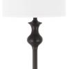 SAFAVIEH Lighting Collection Brewster Rustic Farmhouse Oil-Rubbed Bronze 62-inch Living Room Bedroom Home Office Standing Floor Lamp (LED Bulb Included)