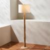 SAFAVIEH Lighting Collection Brodie Farmhouse Coastal Natural Wood 60-inch Floor Lamp (LED Bulb Included)