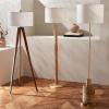 SAFAVIEH Lighting Collection Brodie Farmhouse Coastal Natural Wood 60-inch Floor Lamp (LED Bulb Included)