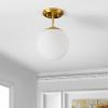 SAFAVIEH Lighting Collection Catori Brass Flush Mount (LED Bulb Included)