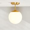 SAFAVIEH Lighting Collection Catori Brass Flush Mount (LED Bulb Included)