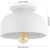 SAFAVIEH Lighting Collection Danica Modern Scandinavian White Flush Mount (LED Bulbs Included)