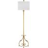 SAFAVIEH Lighting Collection Elisa Baroque Farmhouse Antique Gold 60-inch Living Room Bedroom Home Office Standing Floor Lamp (LED Bulb Included)