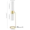 SAFAVIEH Lighting Collection Fierro Modern Gold 55-inch Floor Lamp (LED Bulbs Included)(Gold)