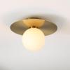 SAFAVIEH Lighting Collection Finlay Gold Orb Flush Mount (LED Bulbs Included)