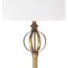 SAFAVIEH Lighting Collection Garden Modern Sphere Farmhouse 62-inch Living Room Bedroom Home Office Standing Floor Lamp (LED Bulb Included)
