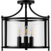 SAFAVIEH Lighting Collection Grenten Oil Rubbed Bronze 3-Light Kitchen Bathroom Dining Bedroom Foyer Hallway Flush Mount (LED Bulbs Included)