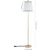 SAFAVIEH Lighting Collection Haelyn Contemporary Gold 68-inch Floor Lamp (LED Bulb Included)