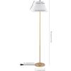 SAFAVIEH Lighting Collection Hallie Contemporary Gold 68-inch Floor Lamp (LED Bulb Included)