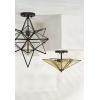 SAFAVIEH Lighting Collection Haruna Brass Flush Mount (LED Bulbs Included)(Black)