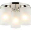 SAFAVIEH Lighting Collection Jeffra Nickel Flush Mount (LED Bulbs Included)(Nickle)