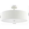SAFAVIEH Lighting Collection Jolana White Flush Mount (LED Bulbs Included)(White)