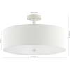 SAFAVIEH Lighting Collection Jolana White Flush Mount (LED Bulbs Included)(White)