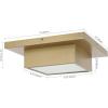 SAFAVIEH Lighting Collection Kylin Gold Flush Mount (LED Bulbs Included)
