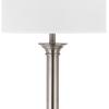SAFAVIEH Lighting Collection Livia Modern Farmhouse Nickel 60-inch Living Room Bedroom Home Office Standing Floor Lamp (LED Bulb Included)
