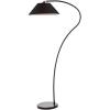 SAFAVIEH Lighting Collection Lumi Mid-Century Modern Retro Scandinavian Black 69-inch Living Room Bedroom Home Office Standing Arc Floor Lamp (LED Bulb Included)
