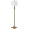 SAFAVIEH Lighting Collection Norla White Farmhouse 61-inch Standing Floor Lamp (LED Bulb Included)(Gold)