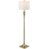 SAFAVIEH Lighting Collection Norla White Farmhouse 61-inch Standing Floor Lamp (LED Bulb Included)(Gold)
