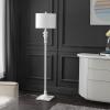 SAFAVIEH Lighting Collection Norla White Farmhouse 61-inch Standing Floor Lamp (LED Bulb Included)(White)
