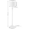 SAFAVIEH Lighting Collection Norla White Farmhouse 61-inch Standing Floor Lamp (LED Bulb Included)(White)
